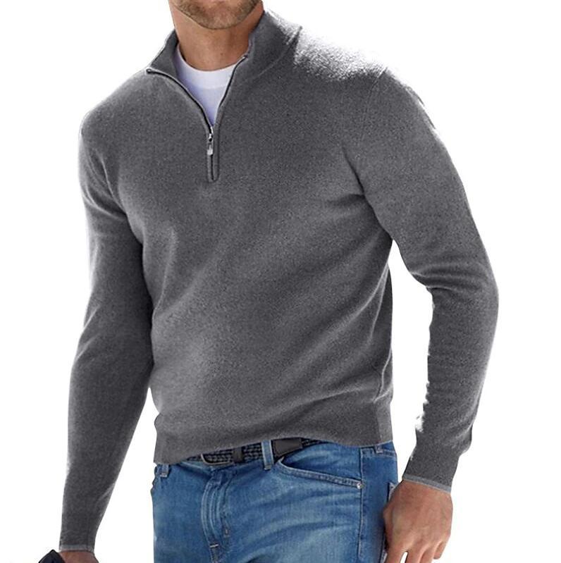 Sweaters & Knitwear | Mens Cotton Half Zip Clothing Mens