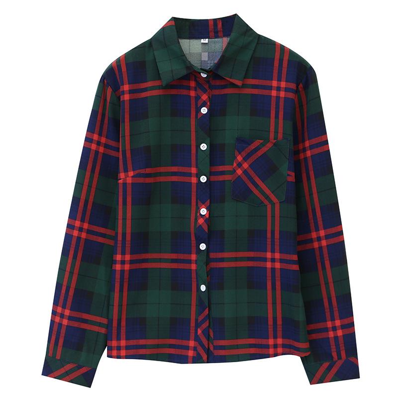 Tops | Mens Bushlane Oversized Long-Sleeved Tartan Shirt Clothing Mens