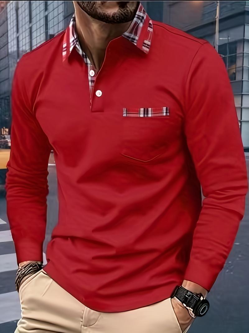 Tops | Mens Corpatch Long-Sleeved Polo Shirt Clothing Mens