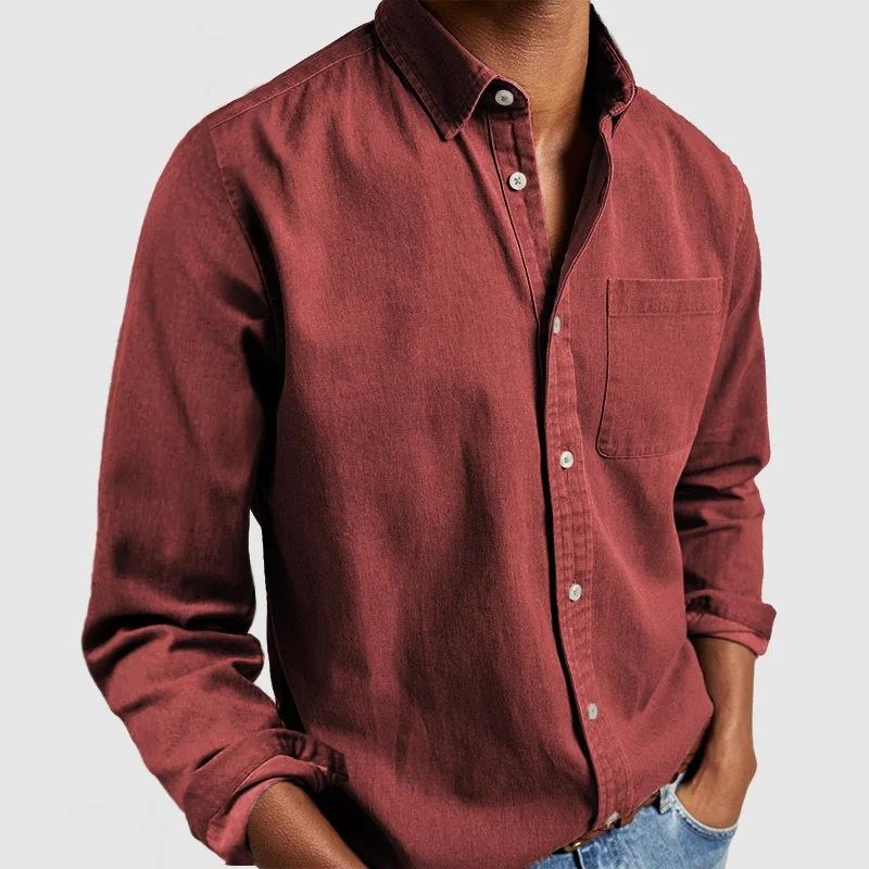 Tops | Mens Ramsey Tailored Long-Sleeved Shirt Clothing Mens