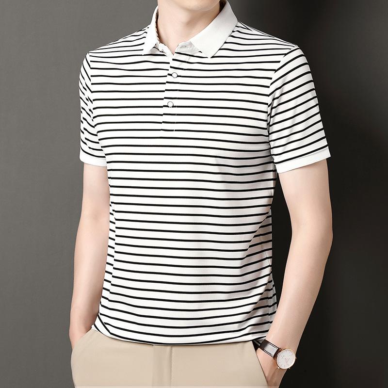 Tops | Mens Westgate Striped Short-Sleeved Polo Shirt Clothing Mens