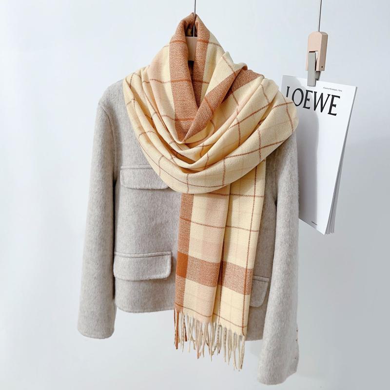 Scarves & Wraps | Womens Tartan Boucle Scarf Accessories Scarves & Wraps